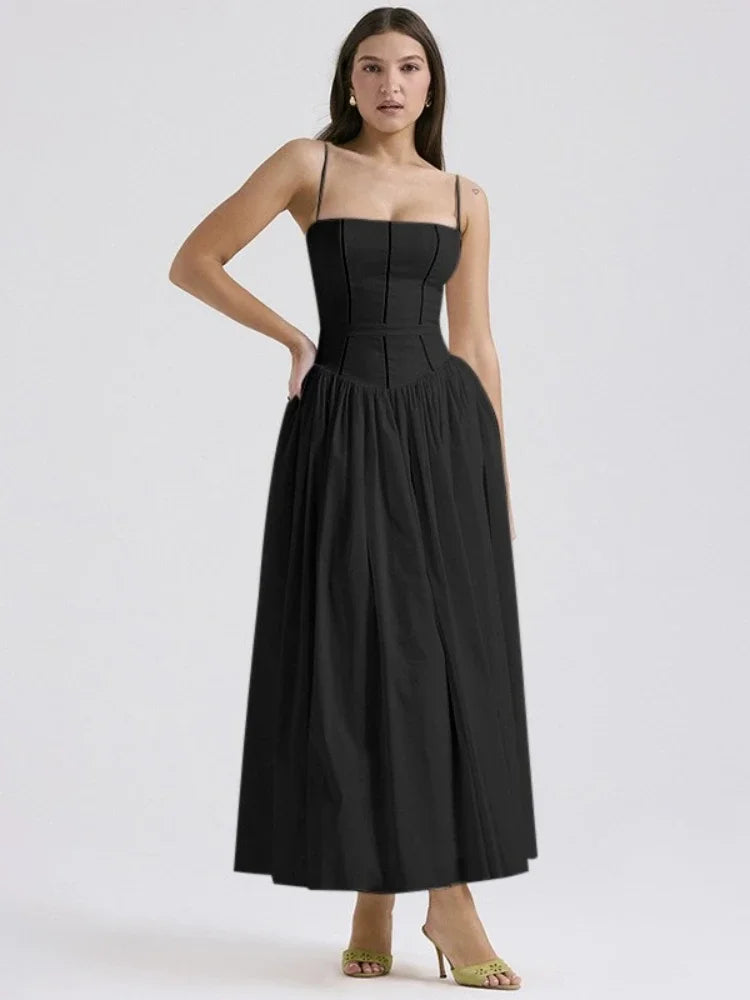 Vestido Largo Elegante Floral | Tirantes Finos | 2025
