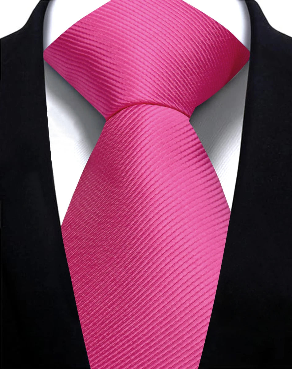 Corbata Lisa De Poliéster Negocios Boda Accesorio De Moda