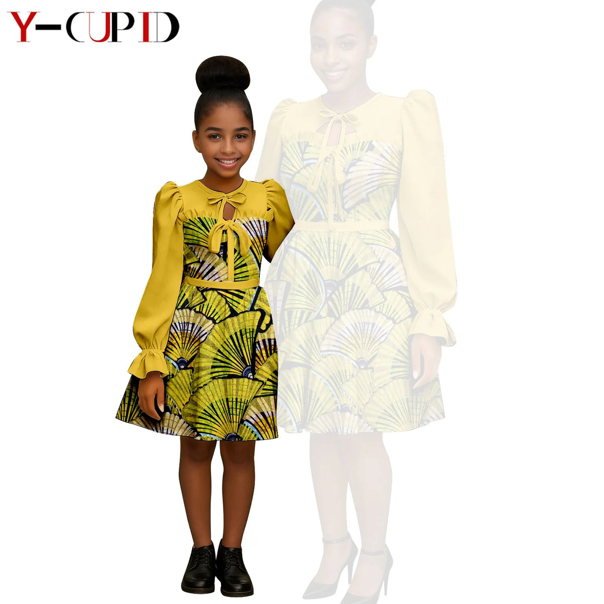 Vestido Africano Pareja y Bebé | Lazo Elegante | Tico Trendy