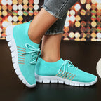 Zapatillas de Punto Transpirables | Plataforma | Suela Blanda | Talla Grande | Verano
