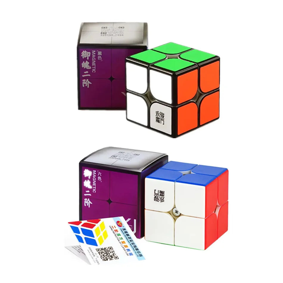 Yongjun-cubo magnético de plástico ABS para niños, cubo mágico educativo de juguete de 2x2x2, de 5x5x5Cm, modelo Yupo V2M
