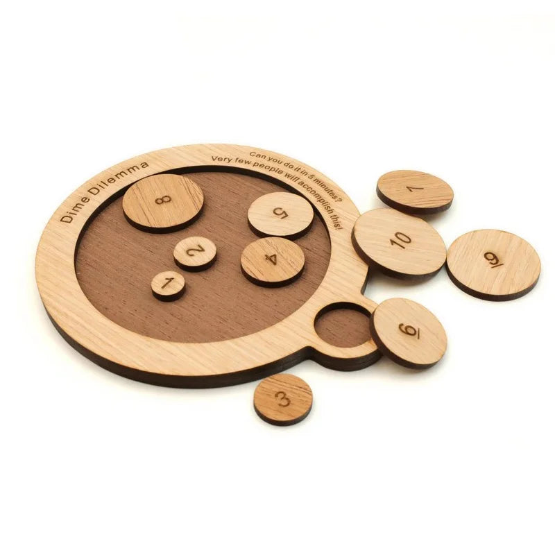 Penny Baffling Puzzle difíciles acertijos para adultos y niños juguetes educativos IQ Challenge juegos lógicos Rompecabezas regalos