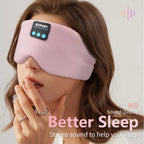 Auriculares para dormir Máscara de ojos Bluetooth para mujeres y hombres, máscaras opacas de música inalámbrica para personas mayores, regalo de viaje para el insomnio