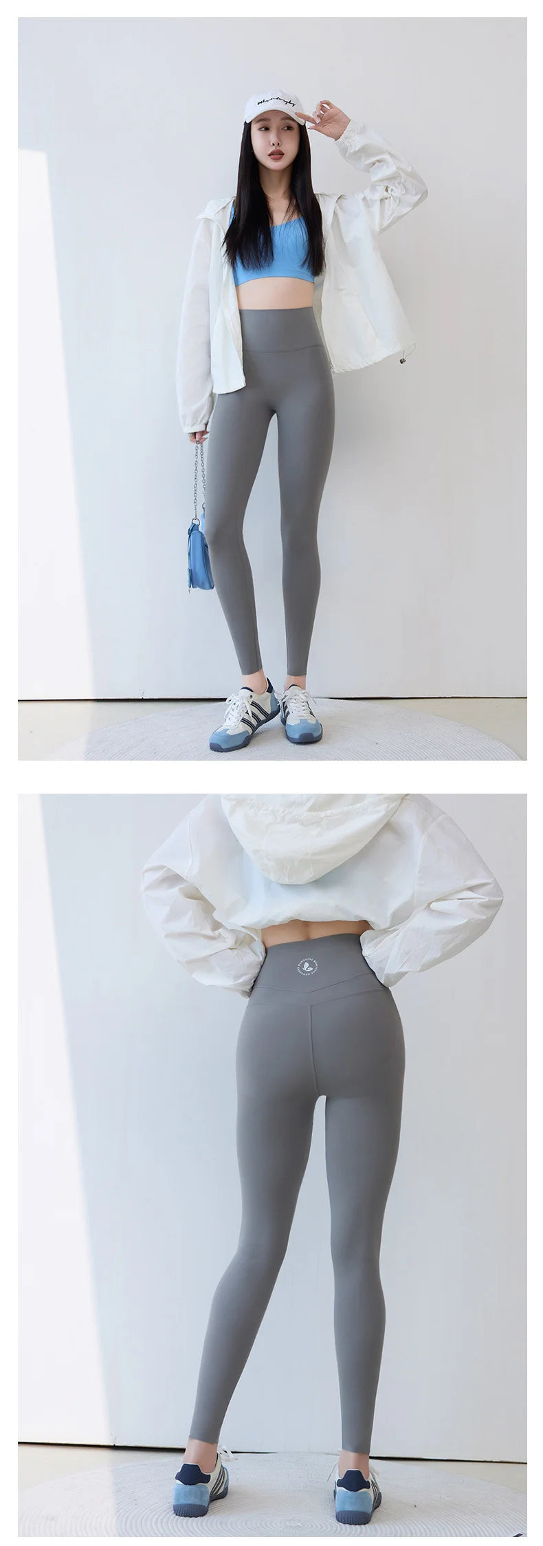 Leggings Piel Tiburón Curva 3D | Doble V Push Up Cintura Alta | Fitness Yoga Primavera | Ticotrendy