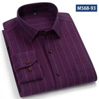 Camisa Clásica Algodón Hombre | Manga Larga | Botones | Casual y Oficina | Ticotrendy