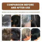 Champú para teñir el cabello con burbujas de plantas, tinte Natural para el cabello sin irritación, color gris, blanco a negro, coloración duradera, cuidado del cabello de estilo moderno