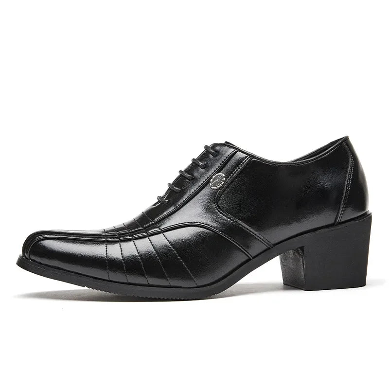 Zapatos Oxford Hombre Charol Elegantes Punta Puntiaguda Fiesta Boda | Alta Calidad