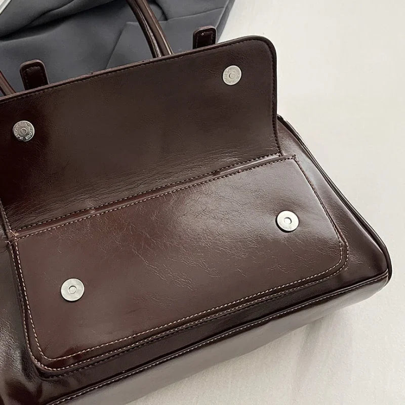 Bolsos De Mano Vintage De Lujo Mujer Elegantes De Piel Sintética
