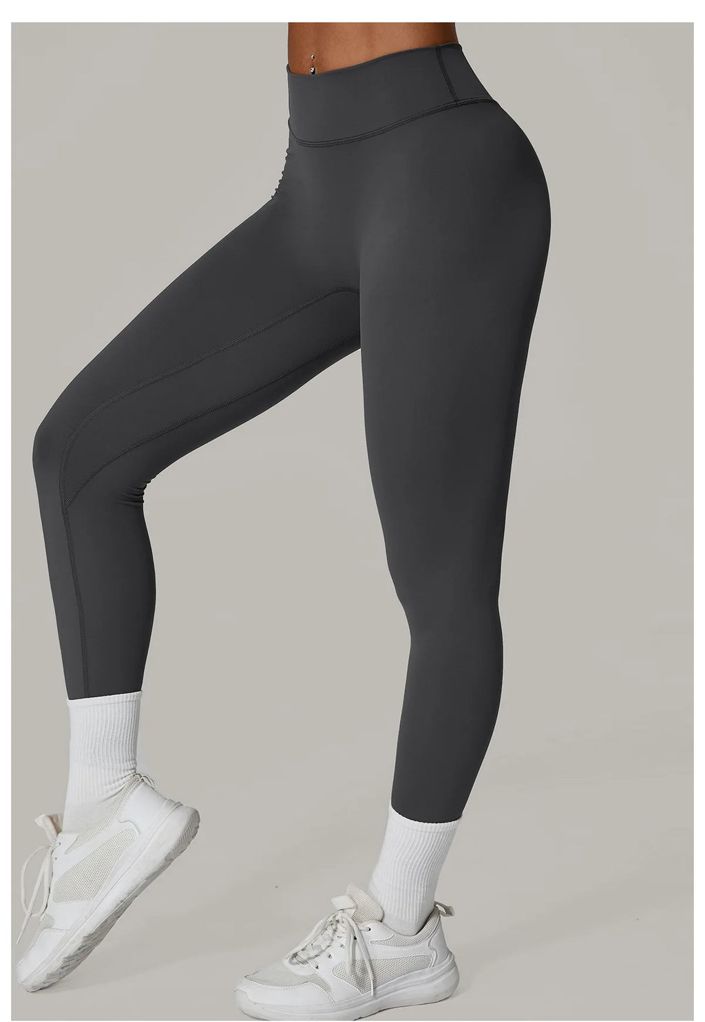 Pantalones de Yoga VEQKING | Pliegues Invisibles y Cintura Alta | Levanta Glúteos y Secado Rápido | Tico Trendy