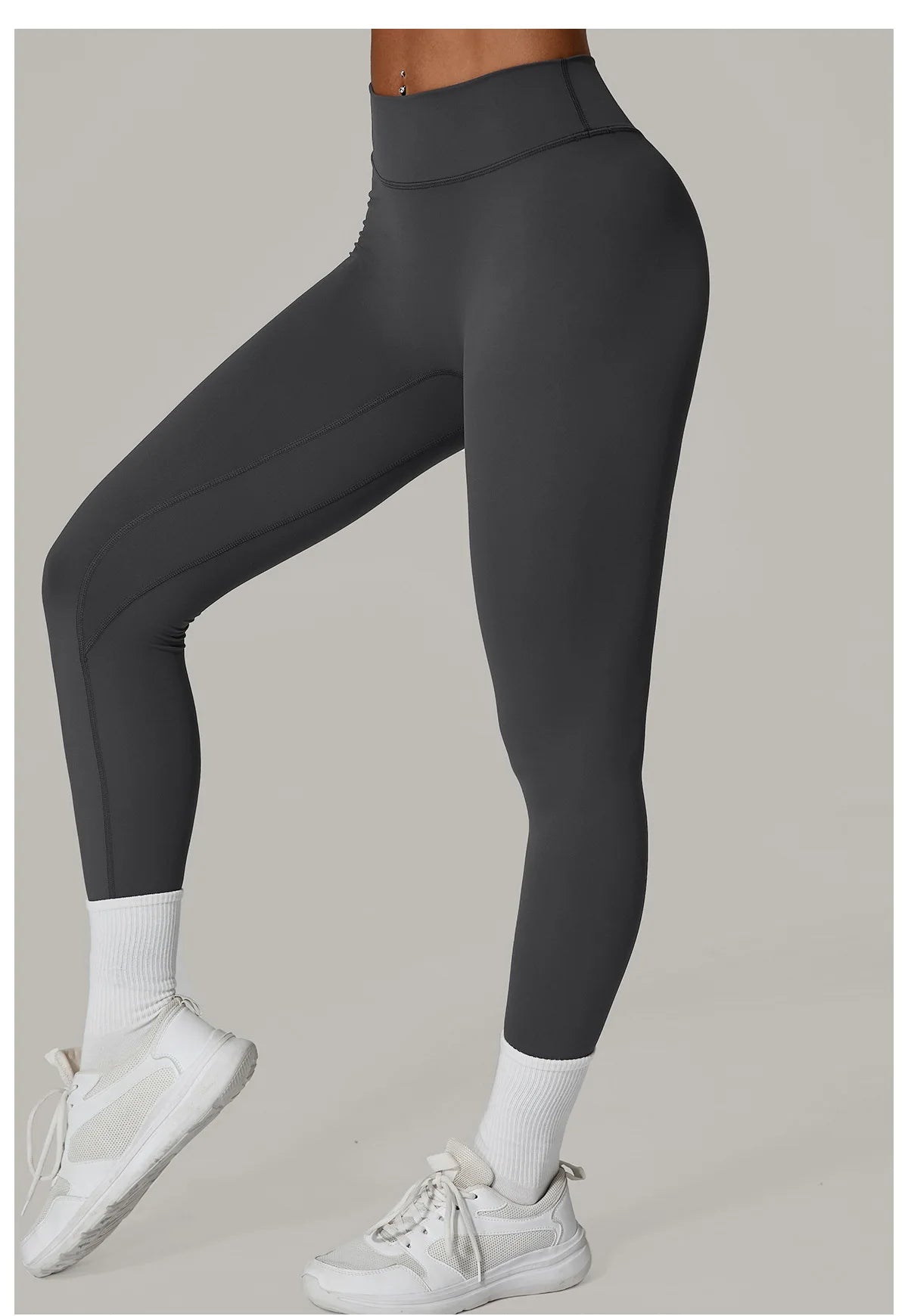 Pantalones de Yoga VEQKING | Pliegues Invisibles y Cintura Alta | Levanta Glúteos y Secado Rápido | Tico Trendy