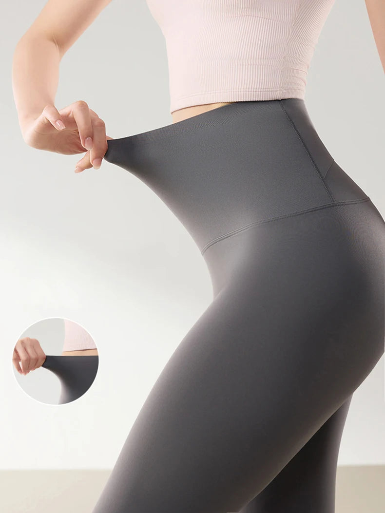 Leggings Piel Tiburón PV | Cintura Alta Bolsillo Espalda | Ajustado Sexy Fitness Yoga | Ticotrendy