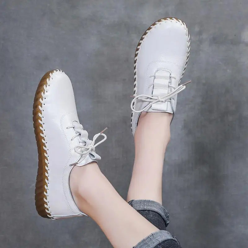 Zapatos Oxford de Diseñador | Cuero Partido | Transpirables | Cordones | Novedad