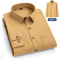 Camisa Algodón Manga Larga | Bolsillo | Negro Clásico | Ajuste Regular Hombre | Tico Trendy