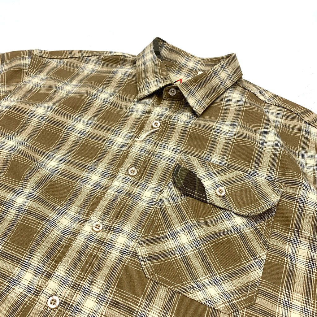 Camisa Cuadros Hombre | Algodón 100% | Estilo Retro Japonés | Manga Corta | Ticotrendy Costa Rica