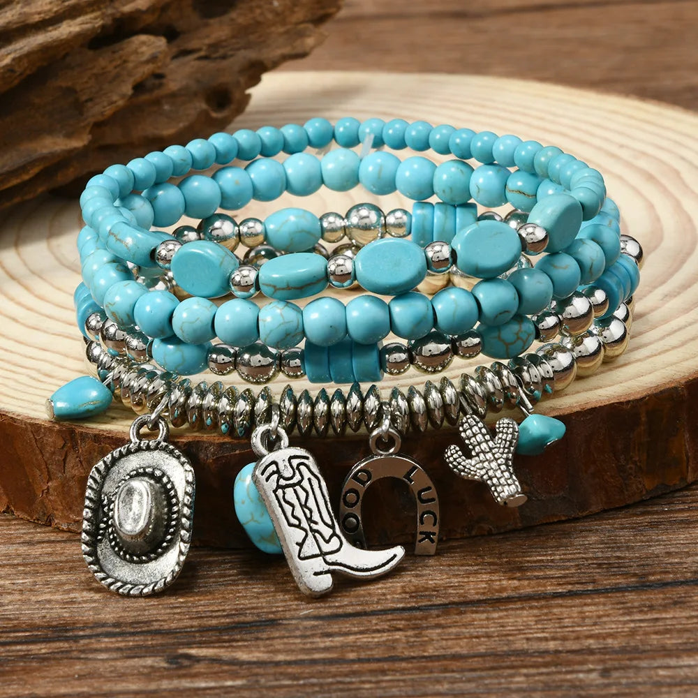 Pulseras de Cuero para Hombre y Mujer |  Hojas y Plumas  |  Dijes de Animales