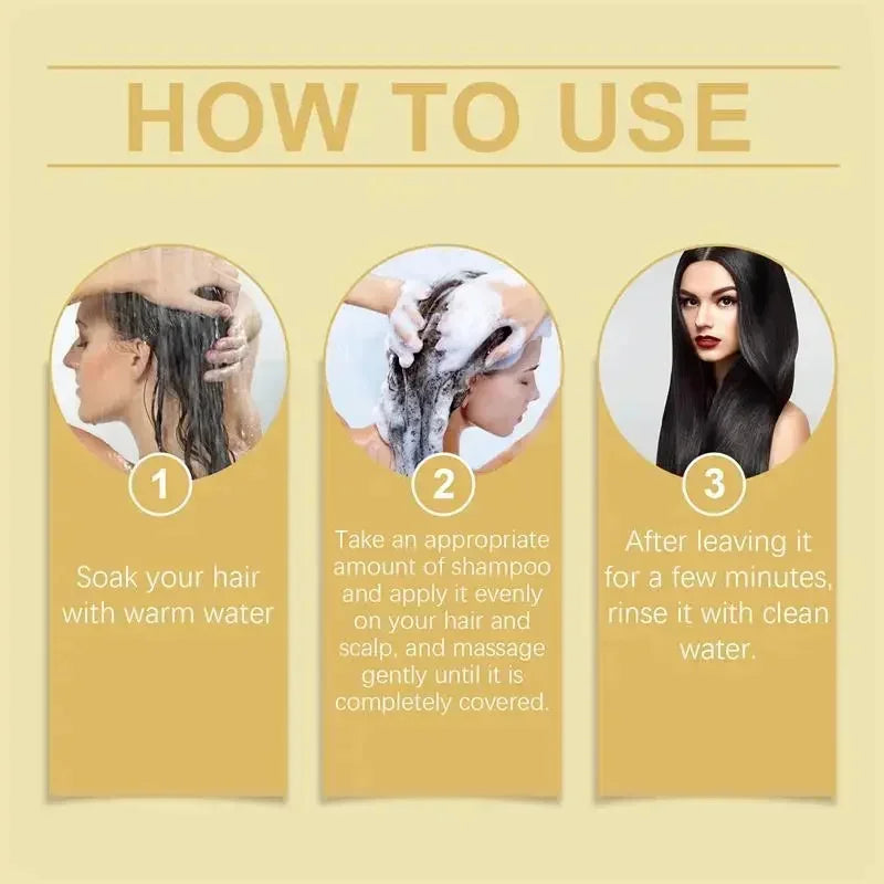 Champú para teñir el cabello con burbujas de plantas, tinte Natural para el cabello sin irritación, color gris, blanco a negro, coloración duradera, cuidado del cabello de estilo moderno