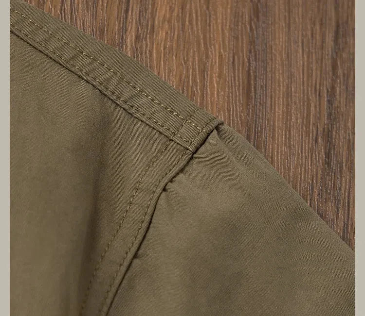 Camisa Casual Hombre | Estilo Retro | Algodón | Manga Corta | Bolsillos | Ticotrendy