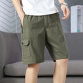 Pantalones Cortos Cargo para Hombre | Cintura Elástica y Cordón | Tallas Grandes | Ticotrendy