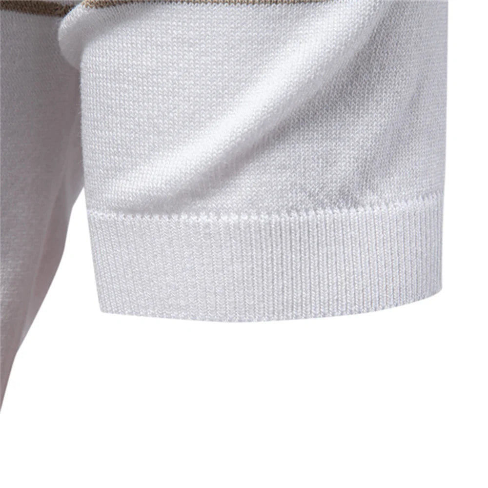 Polo Ajustado Negocios Hombre | Liso o Rayas Transpirable | Tallas S-XXL | Tico Trendy