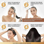 Mascarilla para el cuidado del cabello con queratina y colágeno, tratamiento para el cabello seco y dañado, revitaliza el cabello, alisado, suave, hidratación, productos para el cuidado