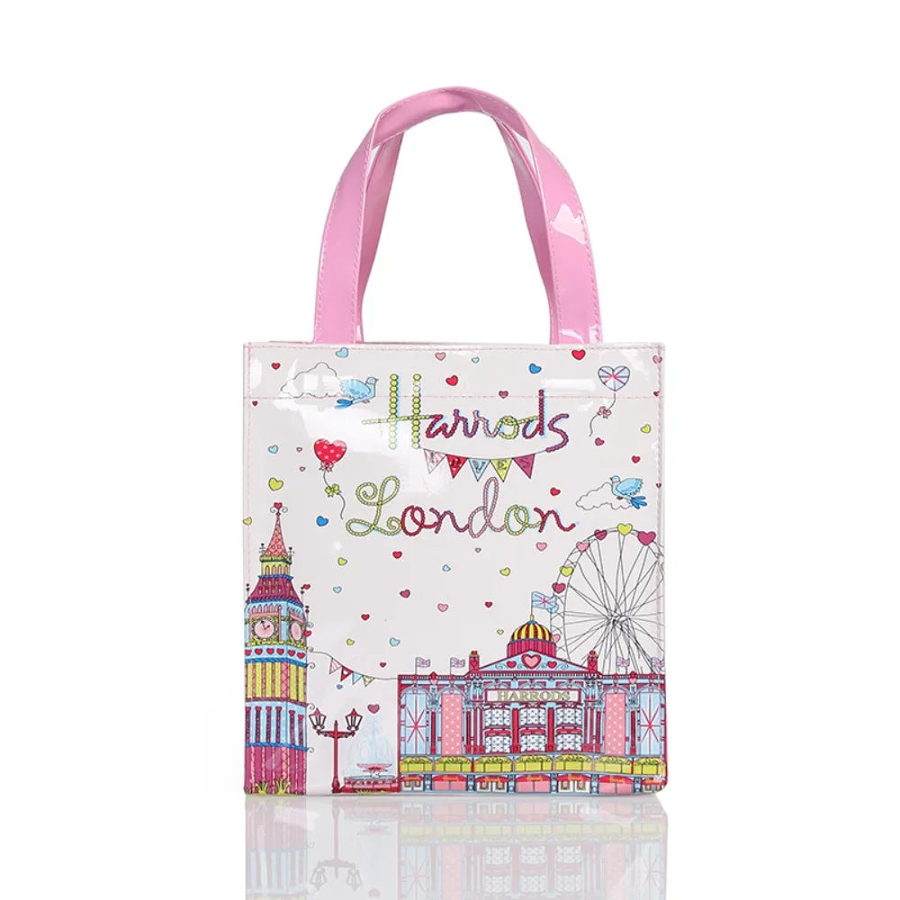 Monederos de compras de PVC a la moda, bolso de compras reutilizable de gran capacidad para mujer, bolso de playa ecológico impermeable