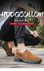 Mocasines Lona Hombre 2025 ∣ Sin Cordones ∣ Suela Gruesa Ligera