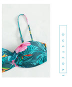 Bikini con Estampado Tropical y Falda - Para un Día en el Caribe