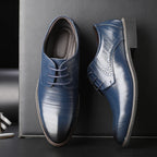 Zapatos Oxford de Cuero para Hombre | Nueva Suela Antideslizante | Ideal para Negocios y Bodas | Ticotrendy