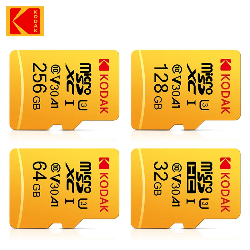 Tarjeta Micro SD Kodak Original | Clase 10 U3 V30 | Alta Velocidad 4K | Ticotrendy