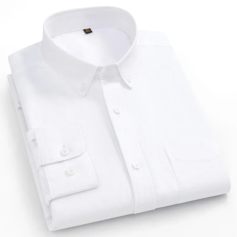Camisa Oxford a Cuadros | Talla Grande y Pequeña | 100% Algodón | Manga Larga Hombre
