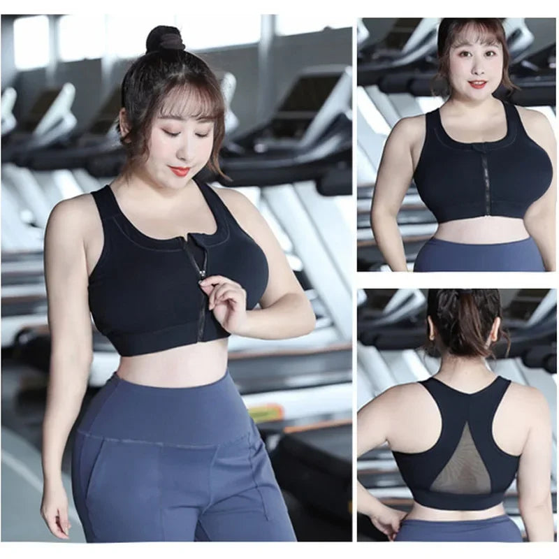 Cloud Hide-Top deportivo de S-5XL para mujer, sujetador de Yoga, sostén push-up, camiseta de gimnasio BH, ropa deportiva a prueba de golpes, Top de talla grande