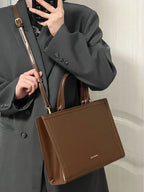 Bolso Mensajero Vintage Mujer Gran Capacidad Cuero PU