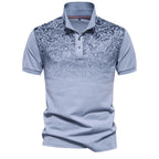 Polo Mezcla Algodón Estampado Degradado Hombre | Manga Corta Verano | Tallas S-XXL | Tico Trendy