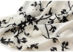 Falda Vintage de Satén | Estampado Floral Elegante