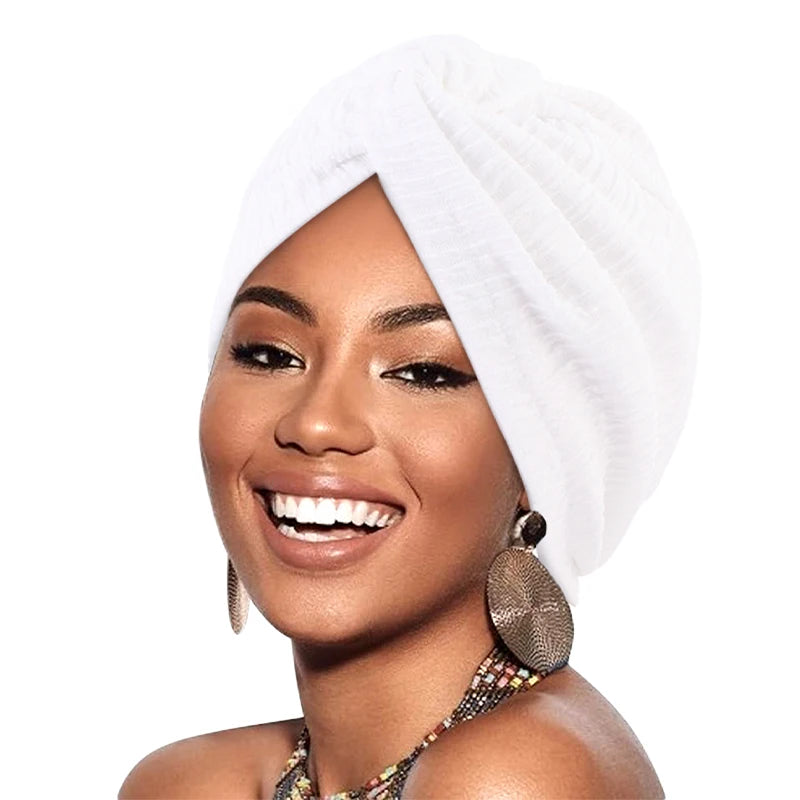 Nuevo turbante musulmán para mujer, gorro envolvente para la cabeza, pañuelo elástico para la cabeza, pañuelos, sombreros para el cabello para mujer, gorro, pañuelo interior islámico
