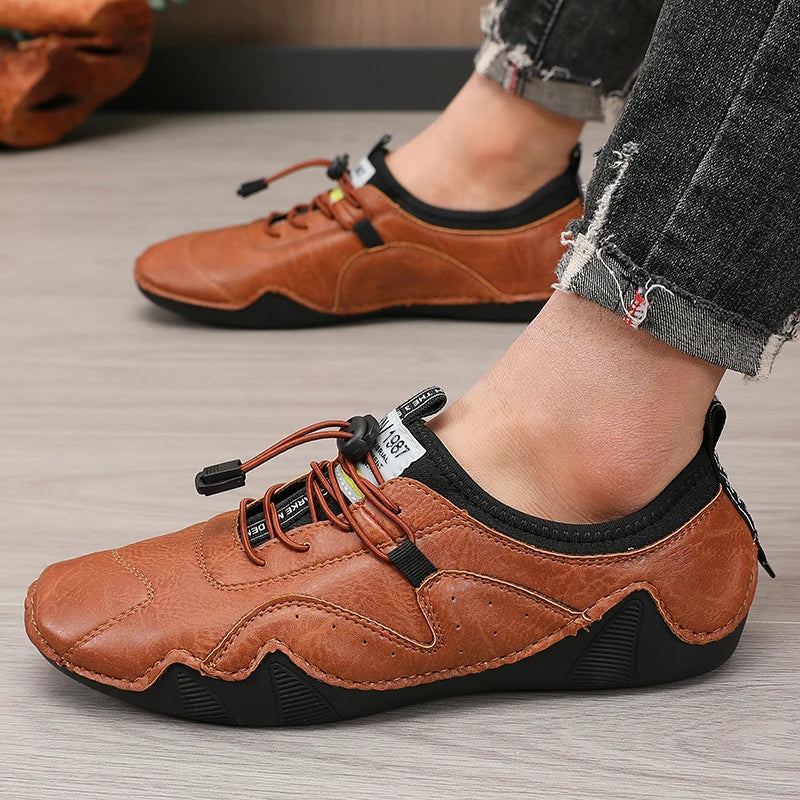Mocasines Lujo Hombre ∣ Cuero Hechos a Mano ∣ Zapatillas Casual 2023
