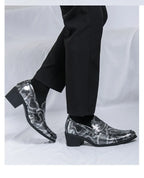 Zapatos Oxford Hombre Ticotrendy Piel Dividida Estampado Animal Sin Cordones | Elegantes