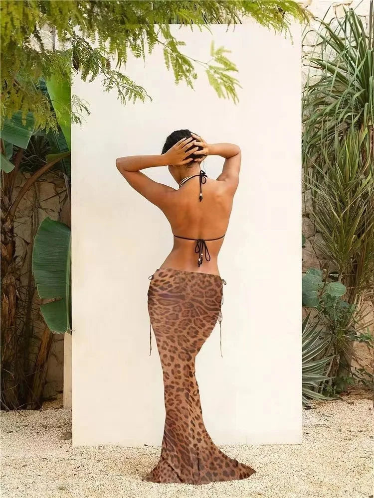 Bikini de Cebra con Falda - Conjunto de Dos Piezas para el Verano Costarricense