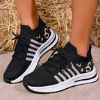 Zapatillas Transpirables con Agujeros | Suela Gruesa | Estampados | Talla Grande | 2025