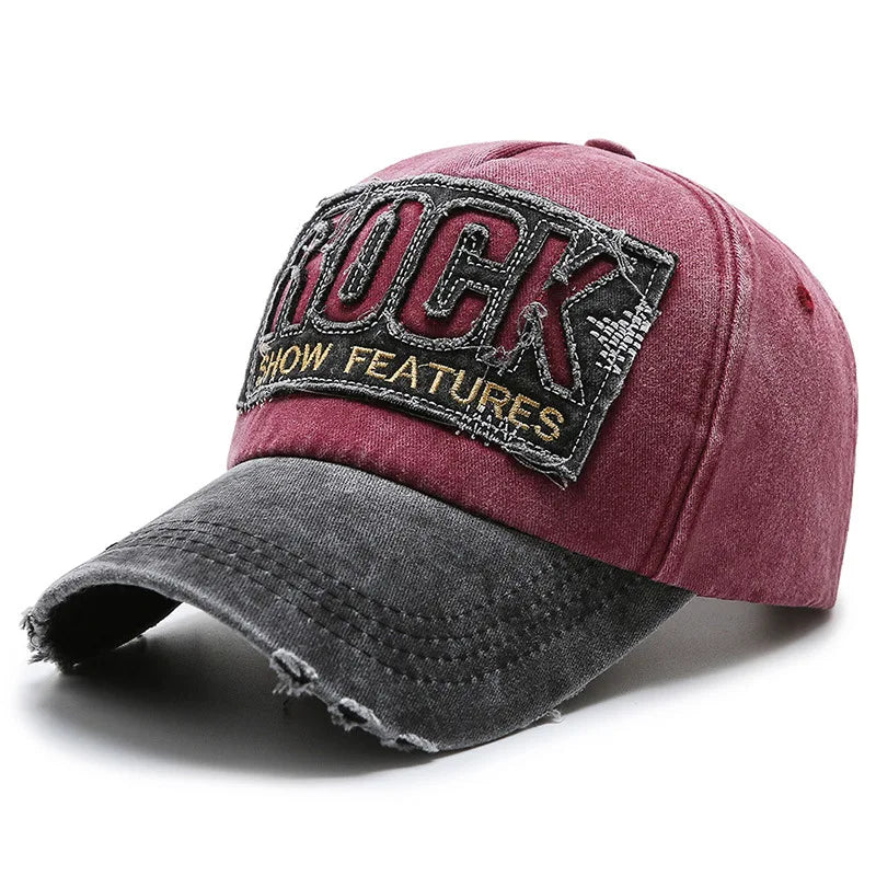 Gorra Vintage con Visera Curvada Bordada para Actividades al Aire Libre