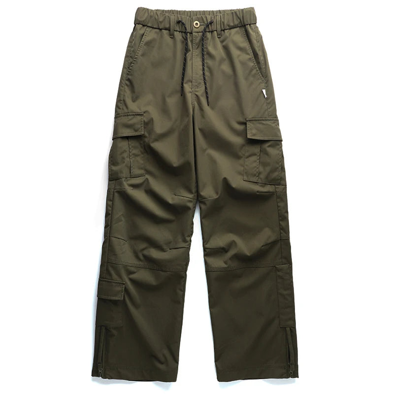 Pantalón Cargo Recto | Poliéster | Estilo Japonés | Hombre | Ticotrendy