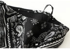 Falda Vintage de Satén | Estampado Floral Elegante