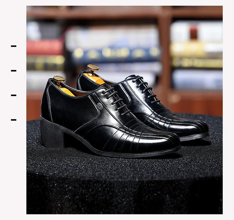 Zapatos Oxford Hombre Charol Elegantes Punta Puntiaguda Fiesta Boda | Alta Calidad