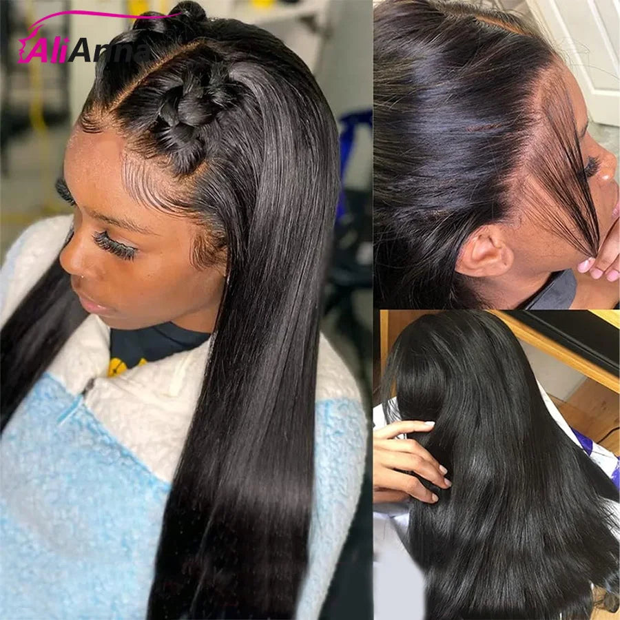 Pelucas de cabello humano liso de densidad 200, venta de liquidación, peluca de encaje HD transparente, cabello humano 13x6, peluca de cabello crudo brasileño de 30 pulgadas