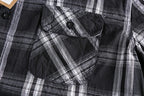 Camiseta Cuadros Vintage Hombre | Algodón Lavado | Dos Bolsillos | Estilo Costa Oeste | Ticotrendy