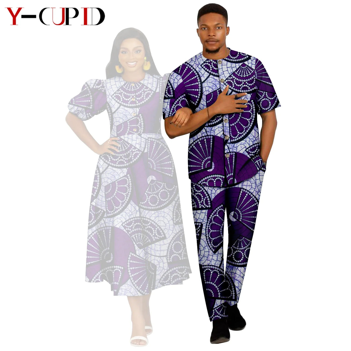 Vestido Estampado Africano Dashiki Pareja | Camisa y Pantalón | Tallas S-6XL | Tico Trendy