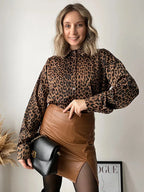 Falda Corta de Cuero | Cremallera y Talle Alto | Sexy Casual