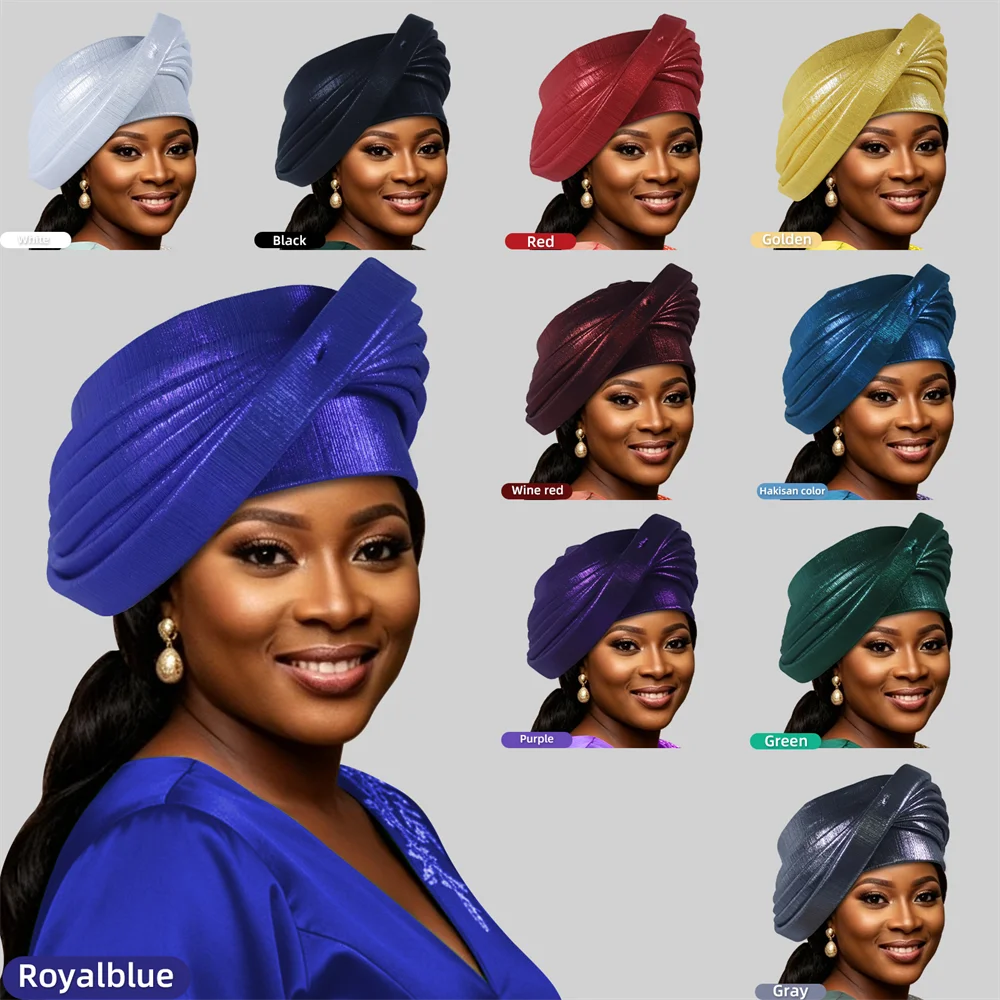 Turbante Africano Multicapa, Gele Nigeriano para Mujer