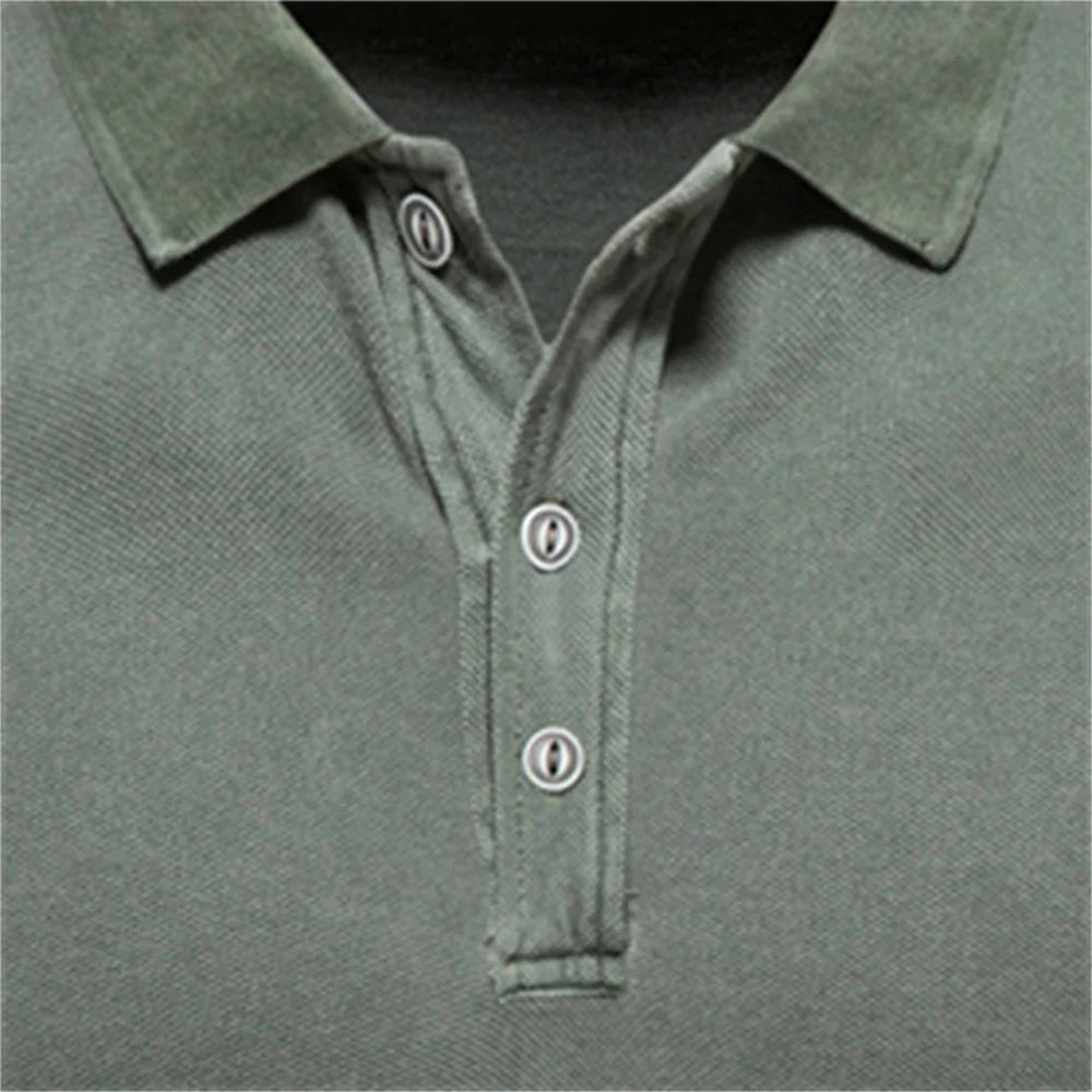 Polo Algodón Streetwear Hombre | Color Sólido Manga Corta | Tallas S-XXL | Tico Trendy