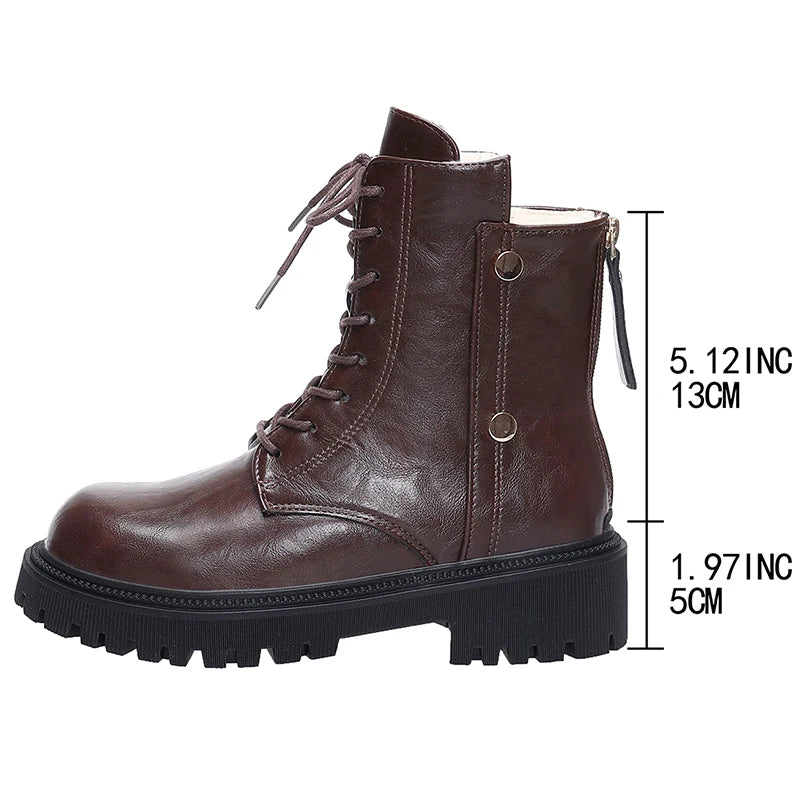 Botines Punk Góticos | Suela Gruesa | Cordones | Mujer